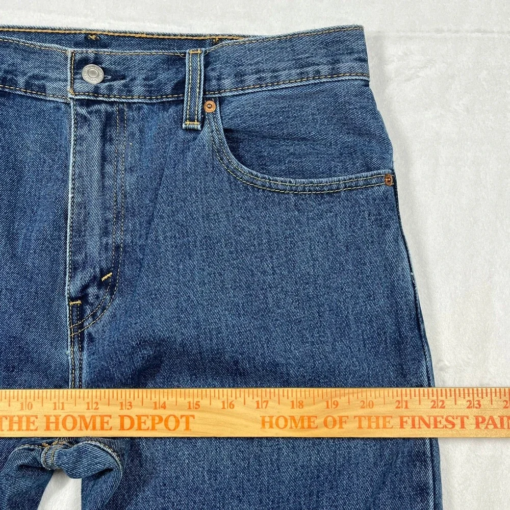 Levi's 517 Bootcut Jeans Mens 34x30 Blue Medium Wash Denim Cotton Classic